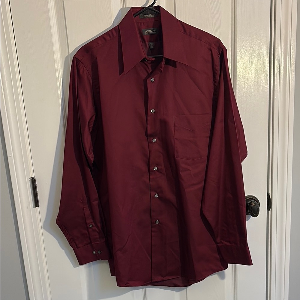 Arrow Red Dress Shirt Long Sleeve